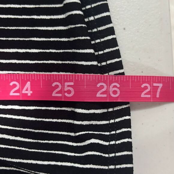 Adrianna‎ Papell Black White Stripes Blouse Top Women's Size XL - Picture 8 of 10